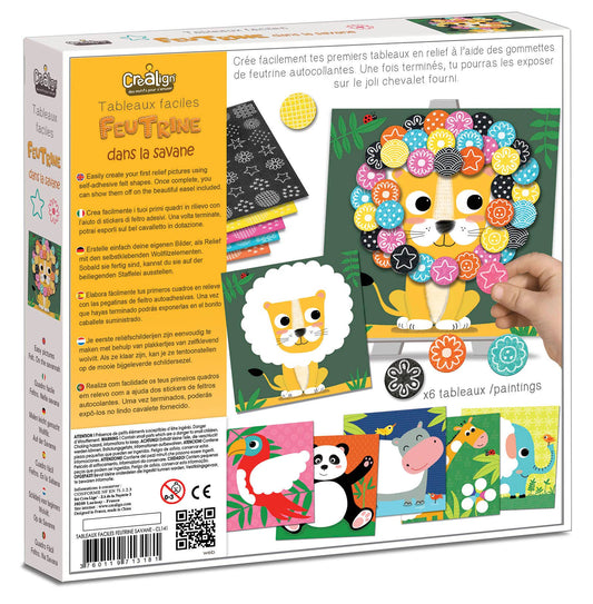 Feutrine "Dans la savane"