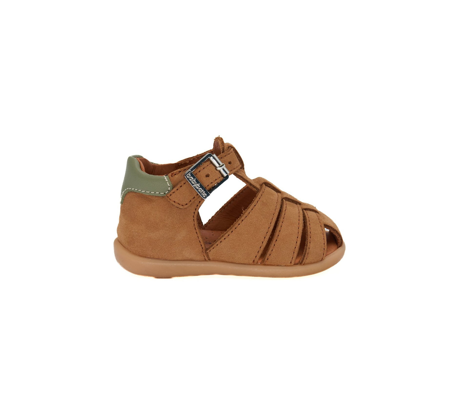 BABYBOTTE GIMMY Cognac sandales nu pieds