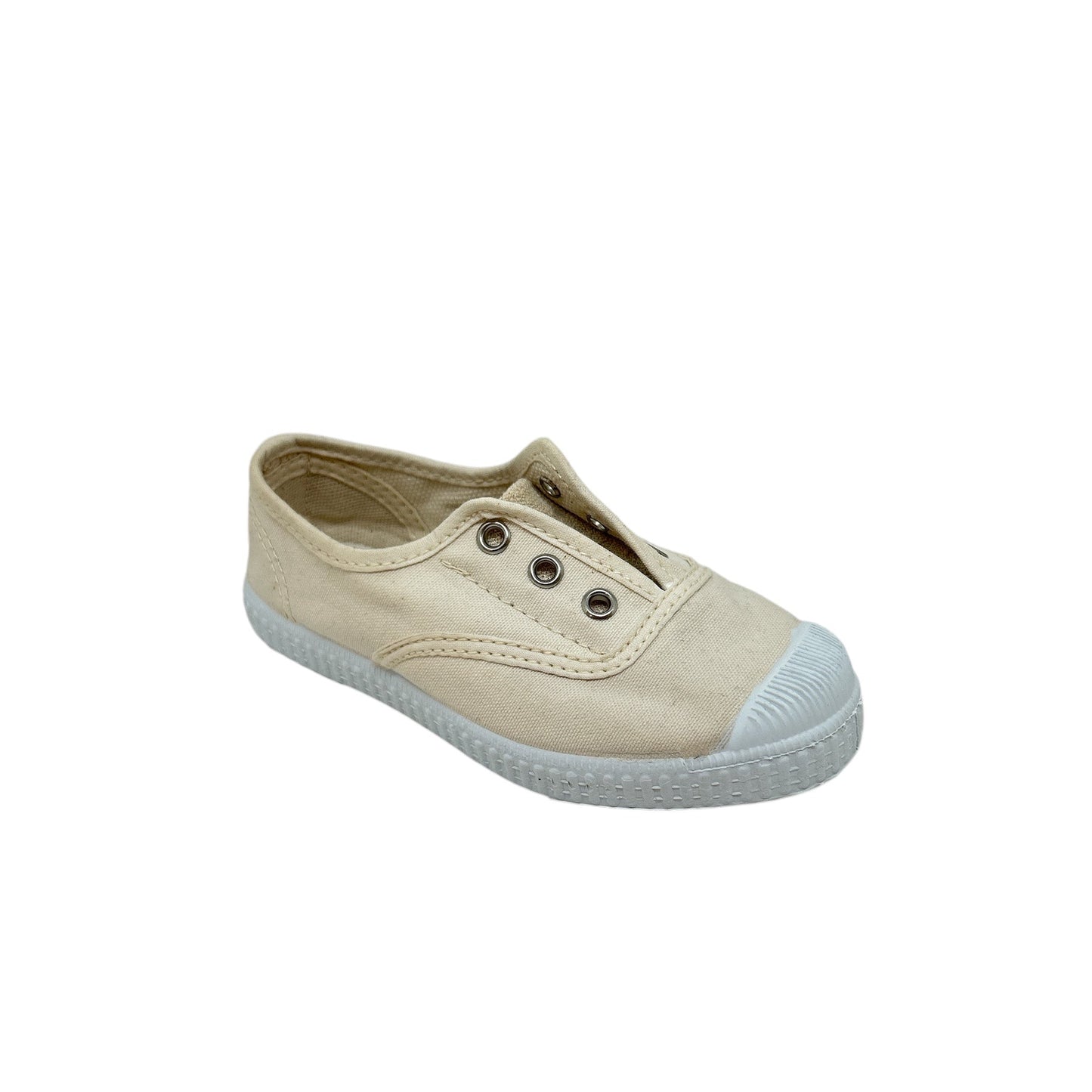 CIENTA TOILE élastique 70997 Sand Sable Toiles Espadrilles