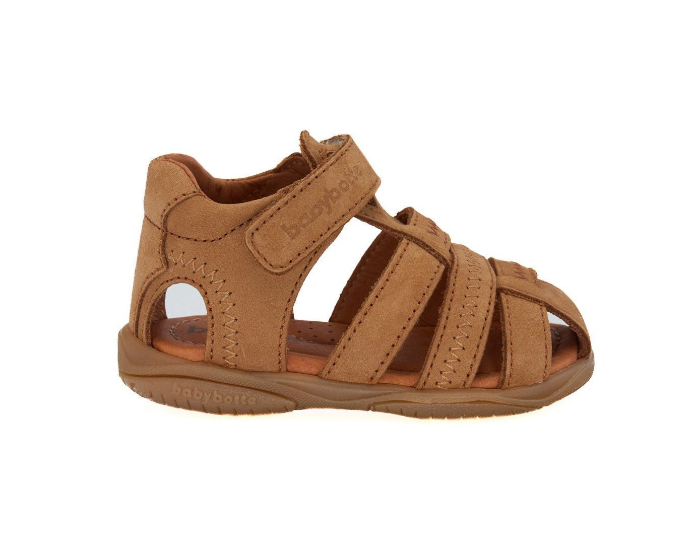 BABYBOTTE TIC Cognac sandales nu pieds