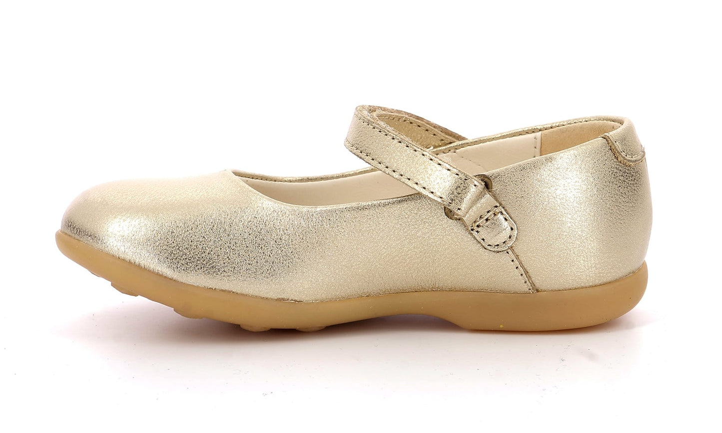 Babies/salomés KICKERS AMBELIE Or Champagne Ballerine à bride