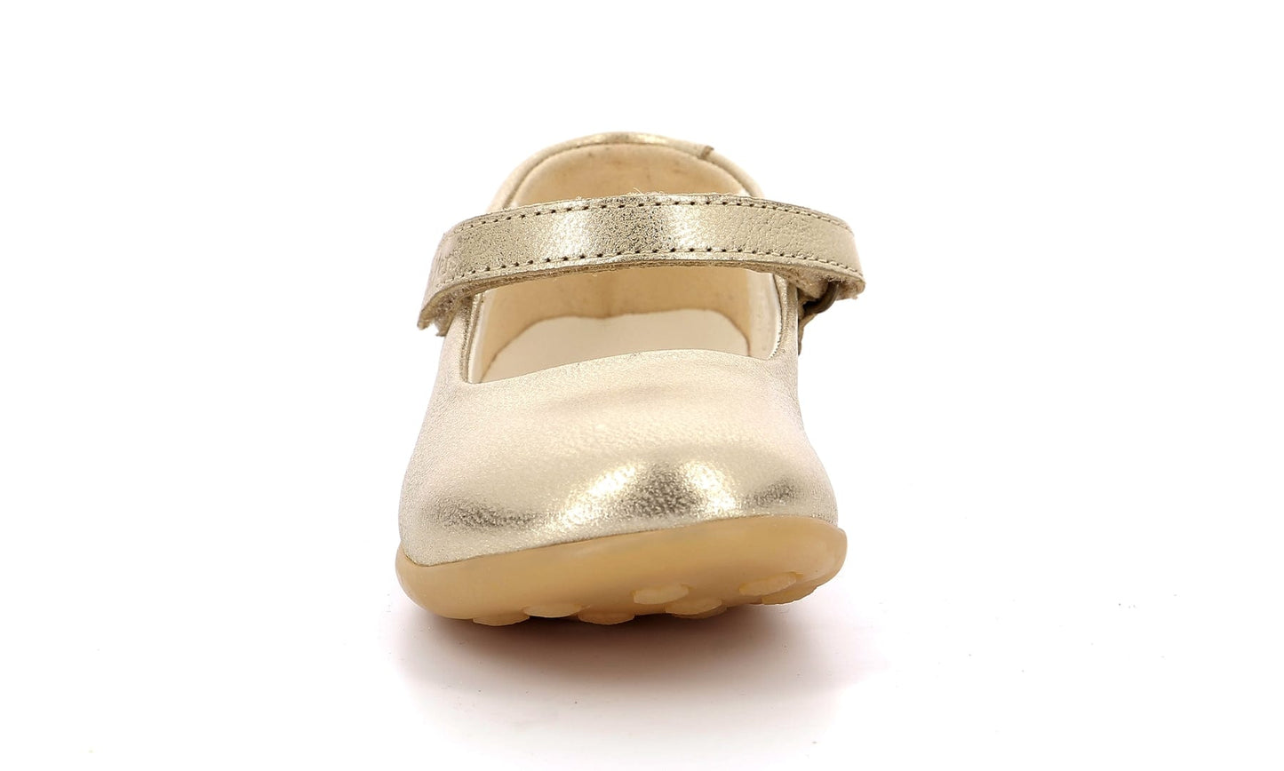 Babies/salomés KICKERS AMBELIE Or Champagne Ballerine à bride