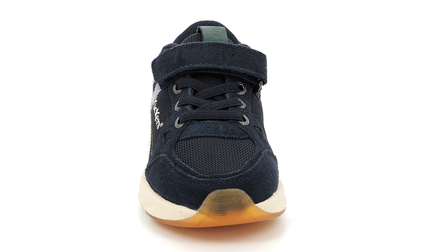 Sneakers/Baskets adulte KICKERS KIFUJIN Bleu vert jaune Chaussures Basses Sneakers