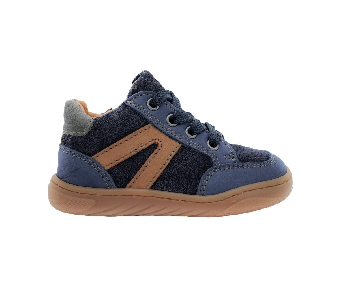 BABYBOTTE ABEAU Velours Bleu Chaussures Barefoot