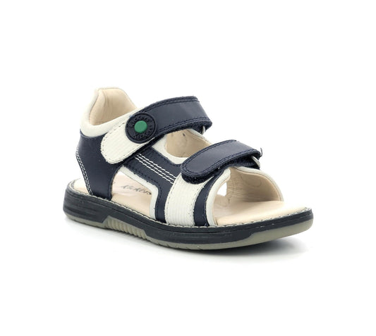 Sandales / Nu Pieds KICKERS KICKGALACXO Marine Blanc Sandales/ nu-pieds
