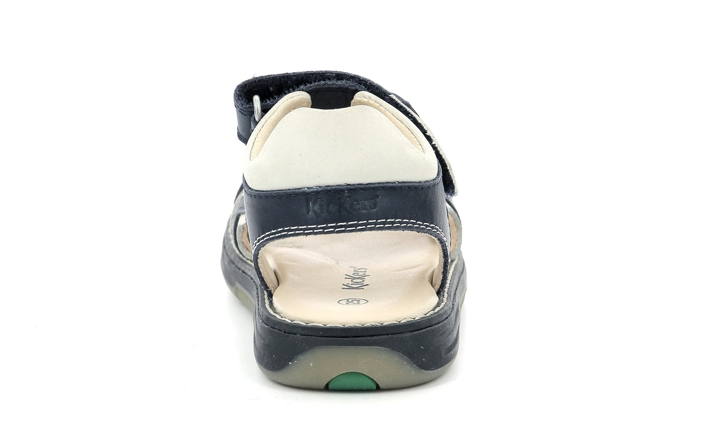 Sandales / Nu Pieds KICKERS KICKGALACXO Marine Blanc Sandales/ nu-pieds