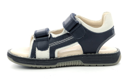 Sandales / Nu Pieds KICKERS KICKGALACXO Marine Blanc Sandales/ nu-pieds