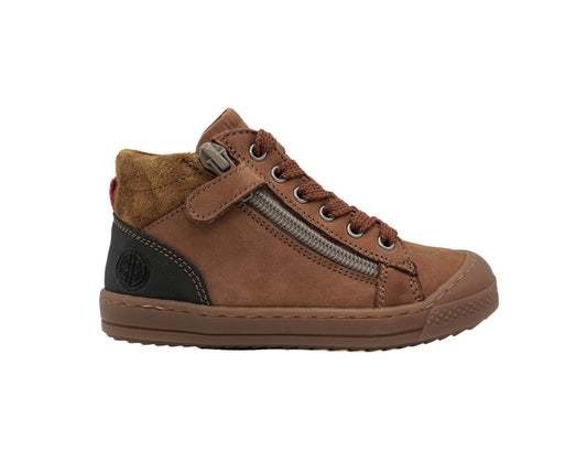 BABYBOTTE KAKY Cognac chaussures bottillons