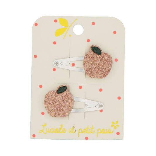 accessoires Barrettes mini pommes roses (paire) MT_22