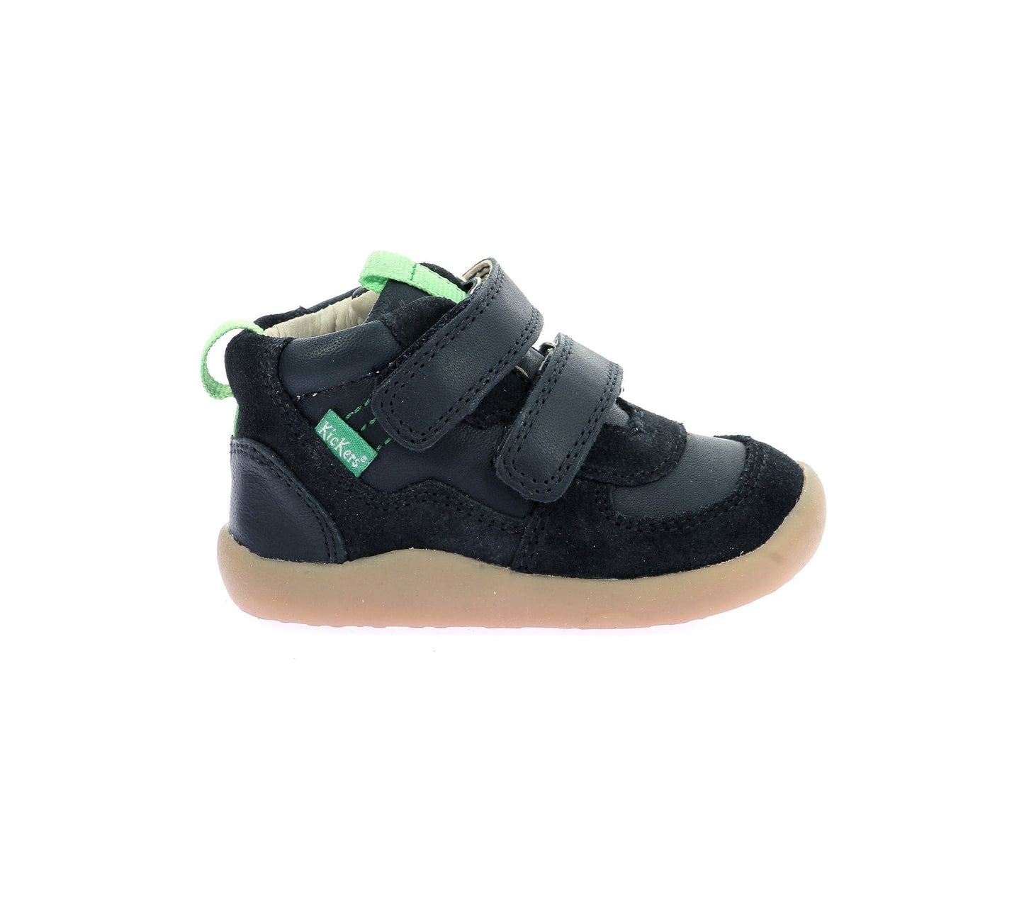 Pré marche 20 KICKERS KICKFRESHO Marine bottillons Premiers pas barefoot 3616432310753