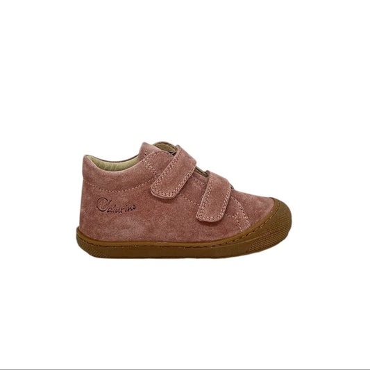 Pré marche NATURINO COCOON Velcro Rose Suede bottillons