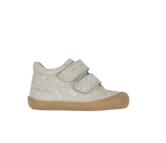 Chaussures Hautes/Botillons POM POM FIRST SPORT VELCRO Fleurs Premiers Pas Prémarche