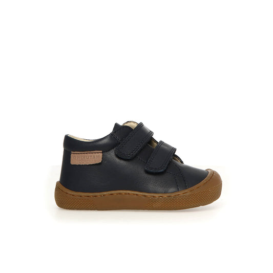 Pré marche NATURINO AMUR Velcro Navy chaussures bottillons Barefoot