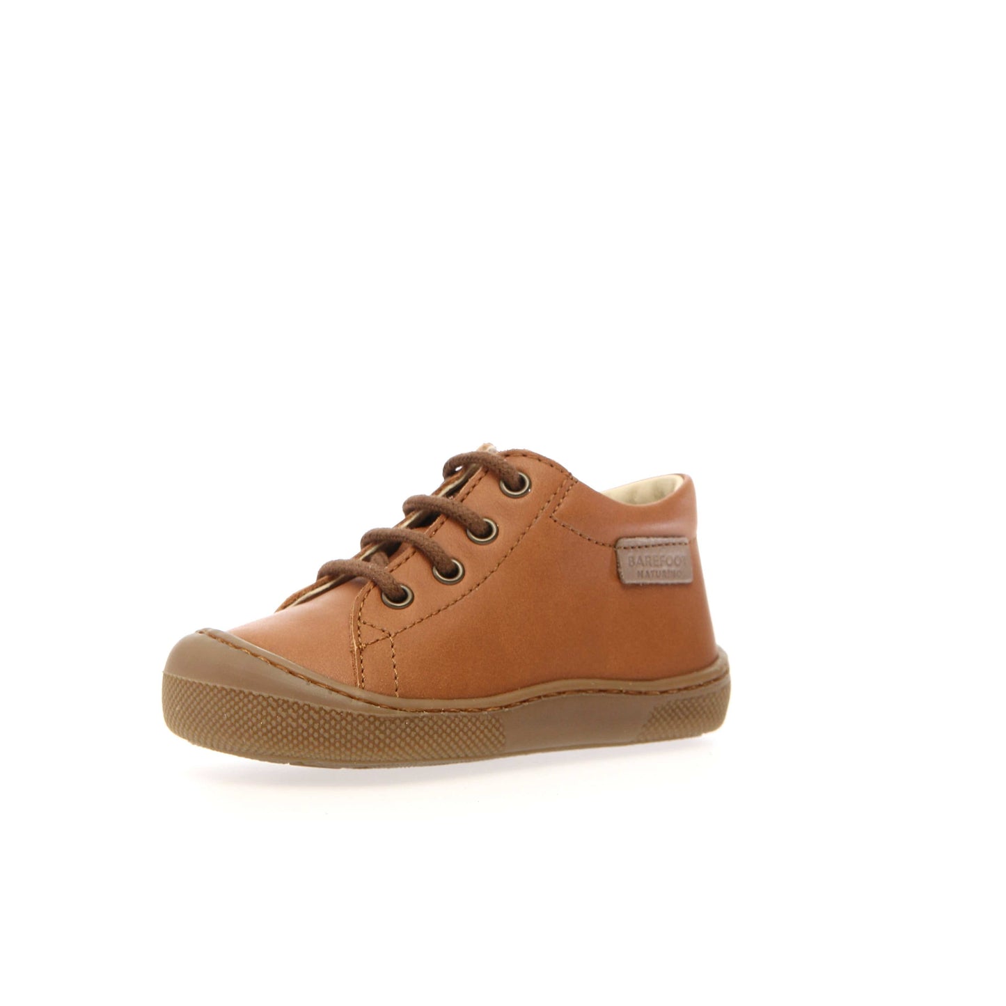 Pré marche NATURINO AMUR Zip Cognac chaussures bottillons Barefoot