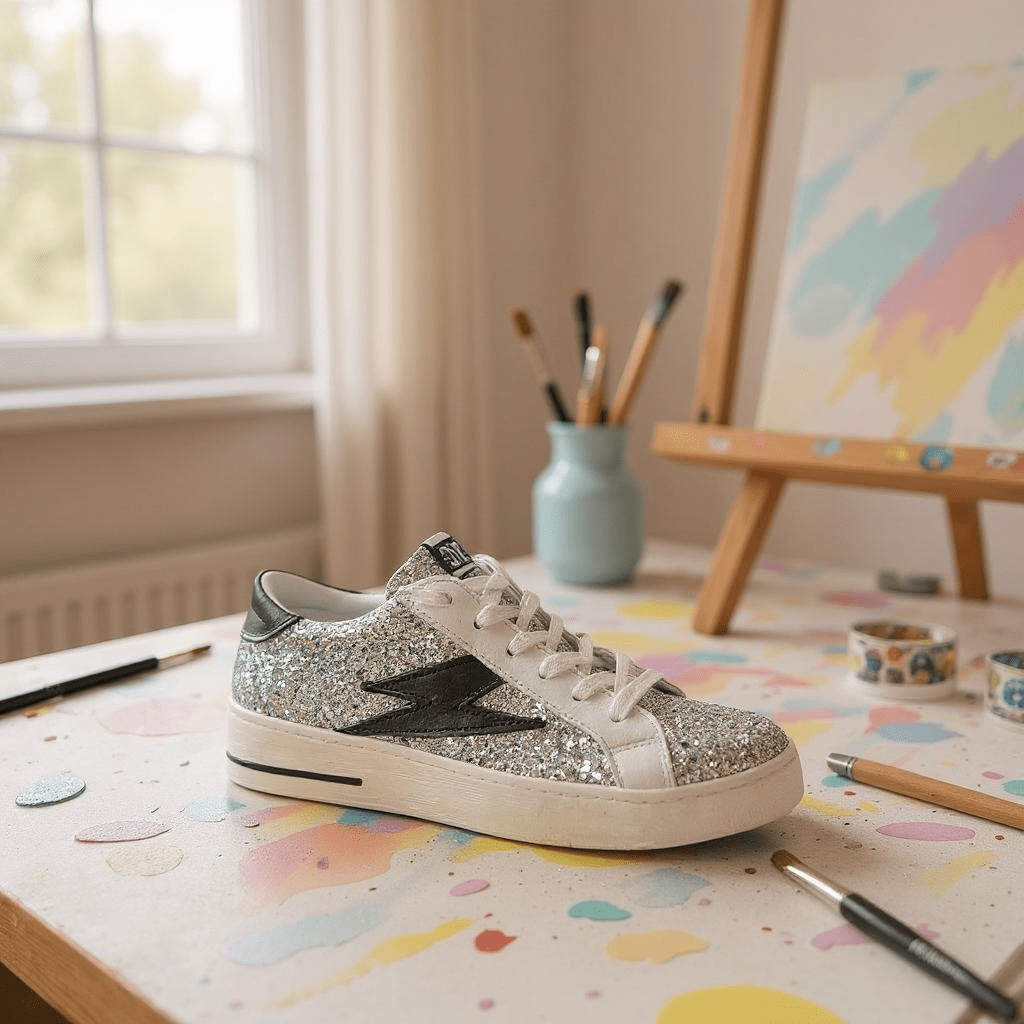 Sneakers/Baskets adulte SMR Semerdjian MAYA Argent Noir Sneakers Baskets adulte