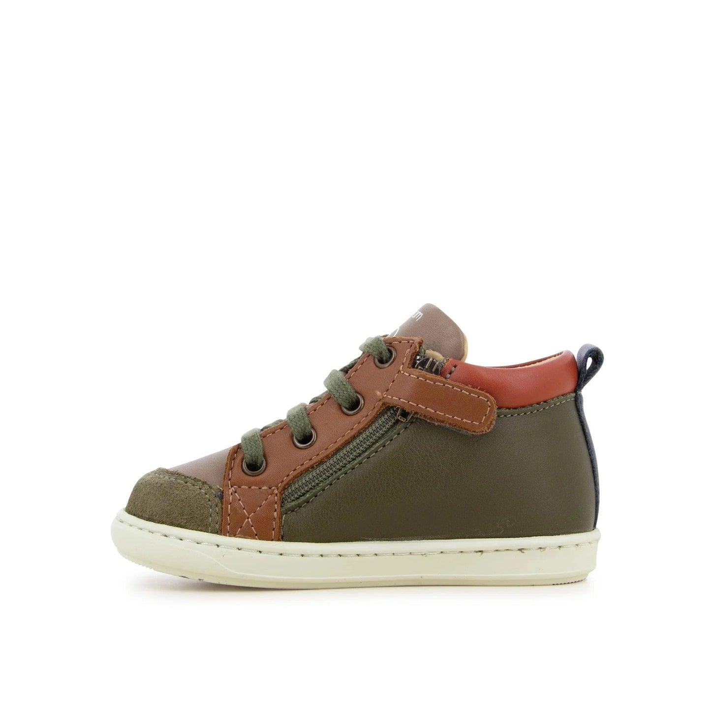 Chaussures hautes/Botillons SHOO POM BOUBA BI ZIP Kaki Taupe bottillons