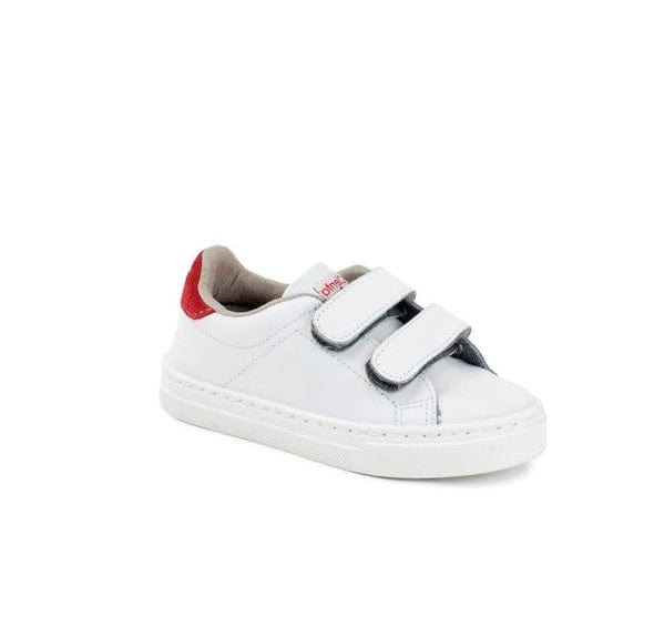 Chaussures Basses/Baskets/Sneakers CIENTA TENNIS 80044 Blanc rouge Sneakers Baskets