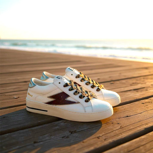 Sneakers/Baskets adulte SMR Semerdjian MAYA Blanc Bordeaux Sneakers Baskets adulte