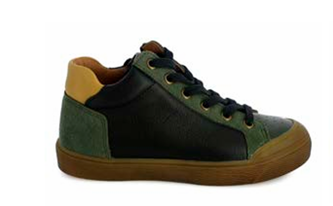 BELLAMY HUGO Noir Kaki Chaussures Basket