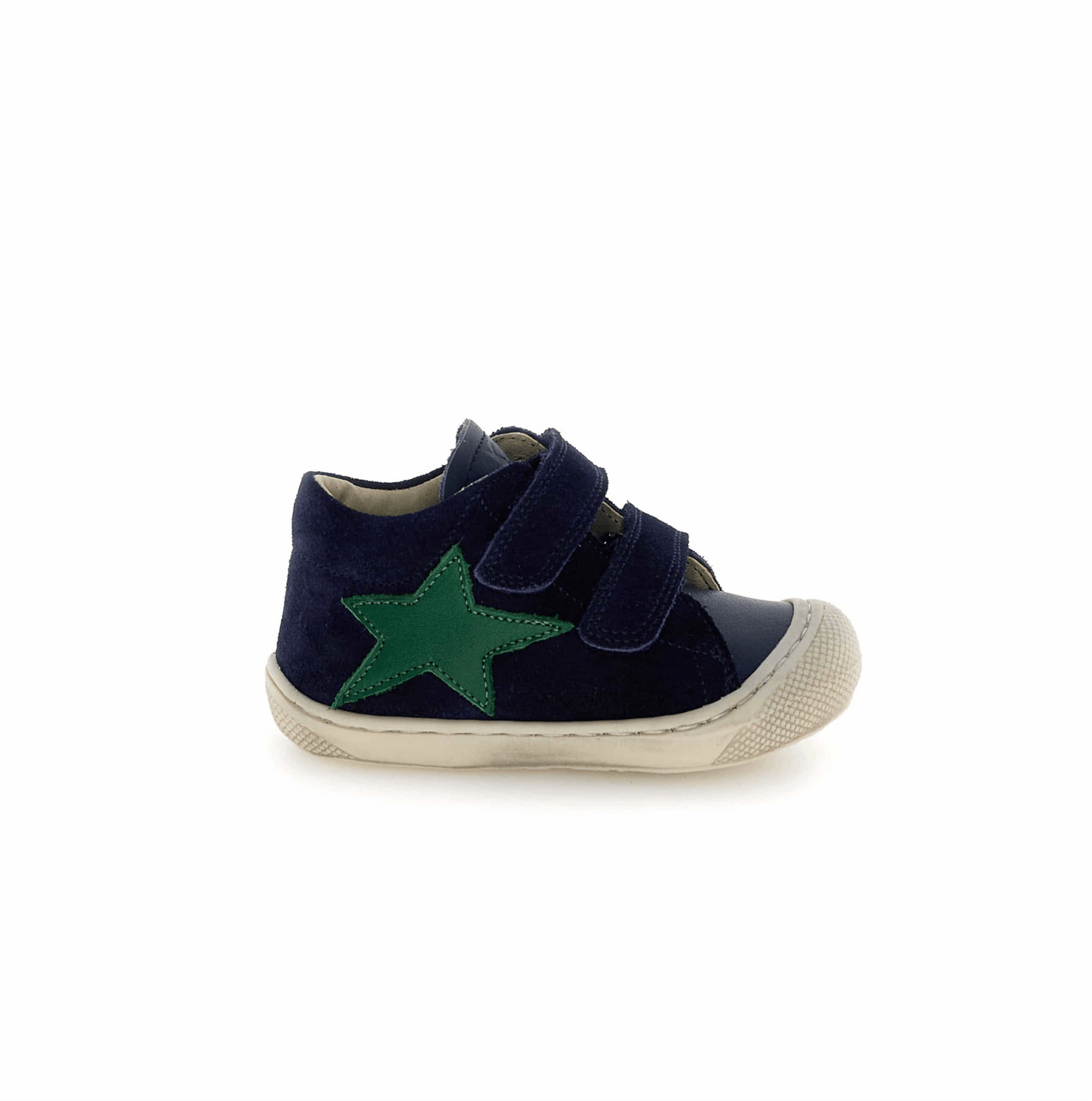 Pré marche NATURINO KOLDE Velcro Navy Grass bottillons Premiers Pas