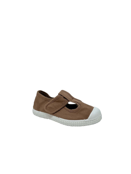 Toiles/Espadrilles CIENTA TOILE SALOME 77997 Beige Foncé Toiles Espadrilles