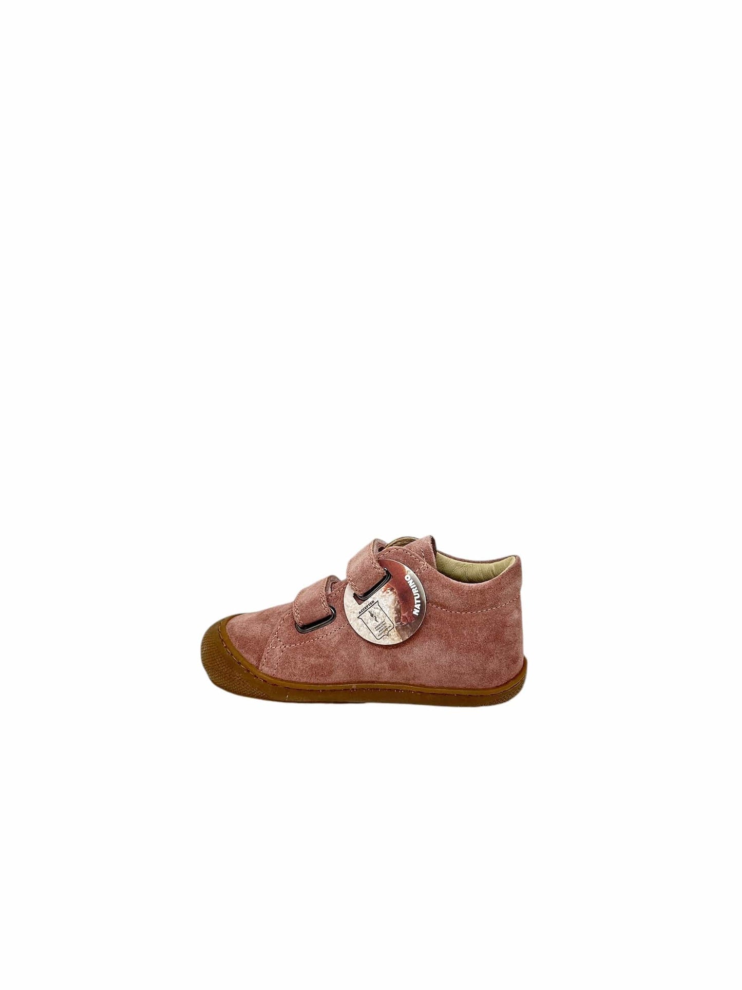 Pré marche NATURINO COCOON Velcro Rose Suede bottillons