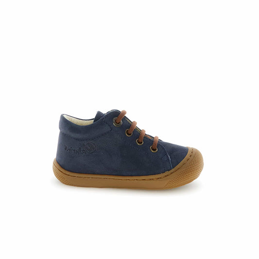 Pré marche NATURINO COCOON Navy Dark Brown bottillons