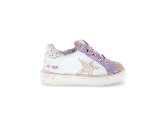 NATURINO PINN ZIP Pink White Lily chaussures Basses Baskets
