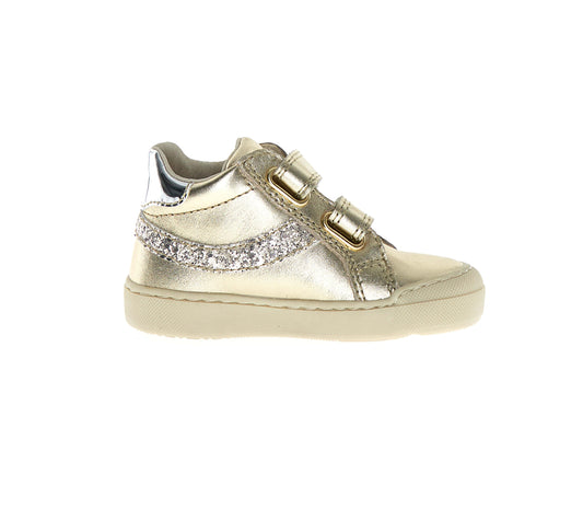 NATURINO SINGERY metallic glitter silver chaussures hautes Baskets