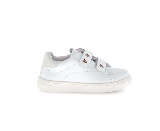 NATURINO RIXIE Glitter White Cipria chaussures Basses Baskets