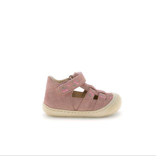 NATURINO BEDE embr cherry pink sandales salome