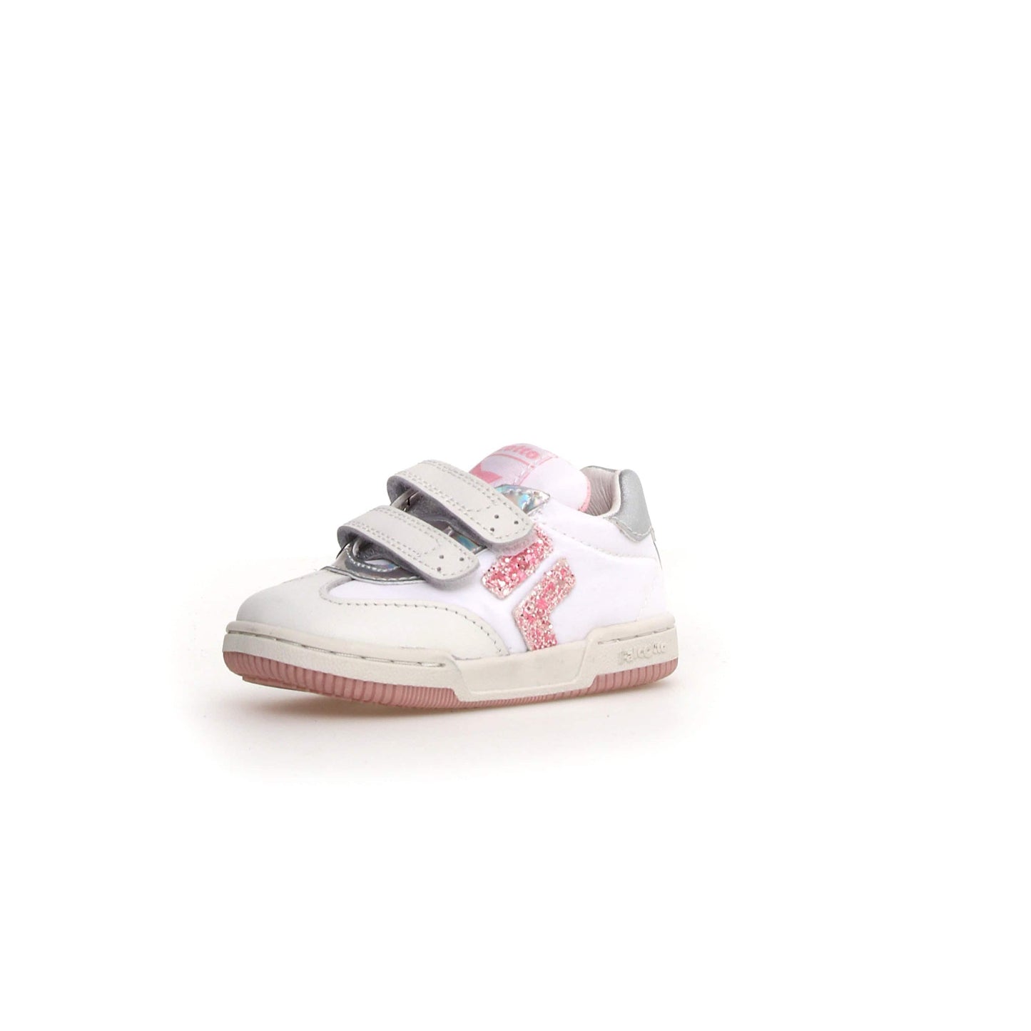 Chaussures Basses/Baskets/Sneakers FALCOTTO DASKY Nylon White Pink Baskets Cuir