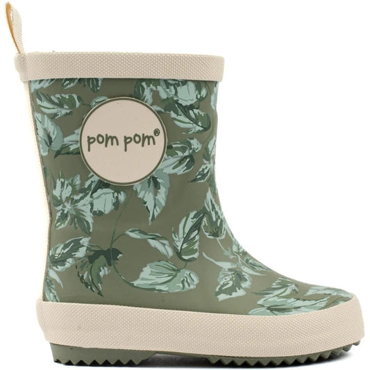 bottes de pluie POM POM CAMO Vert Bottes de Pluie