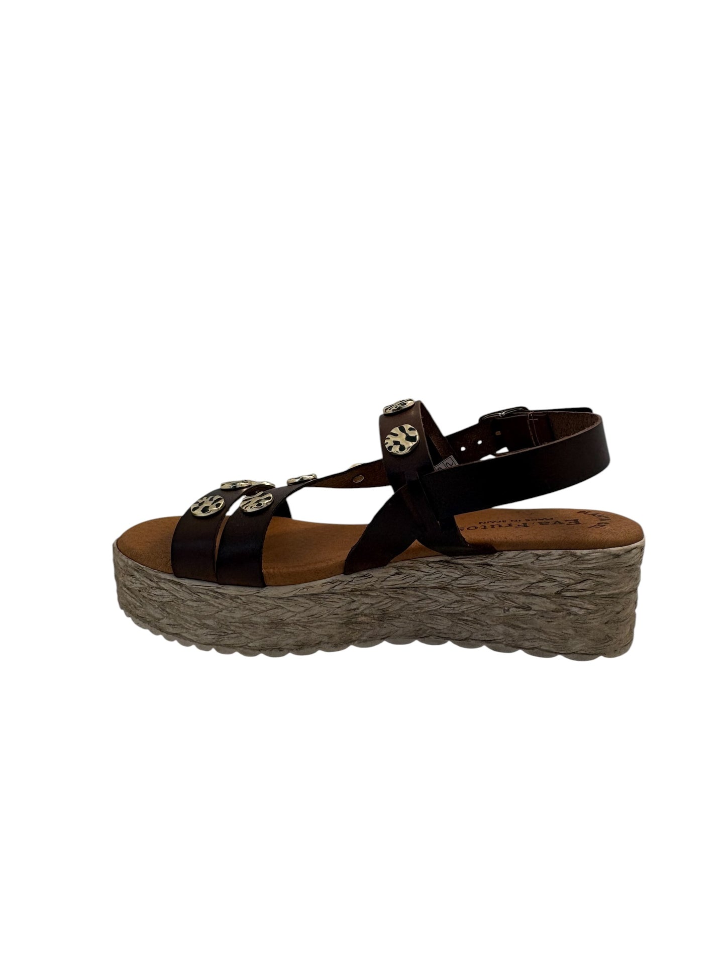 EVA FRUTOS 771 Moka Sandales Nu pieds