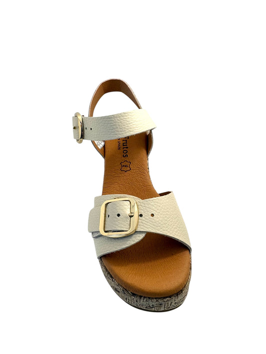EVA FRUTOS 6777 Beige Sandales Nu pieds