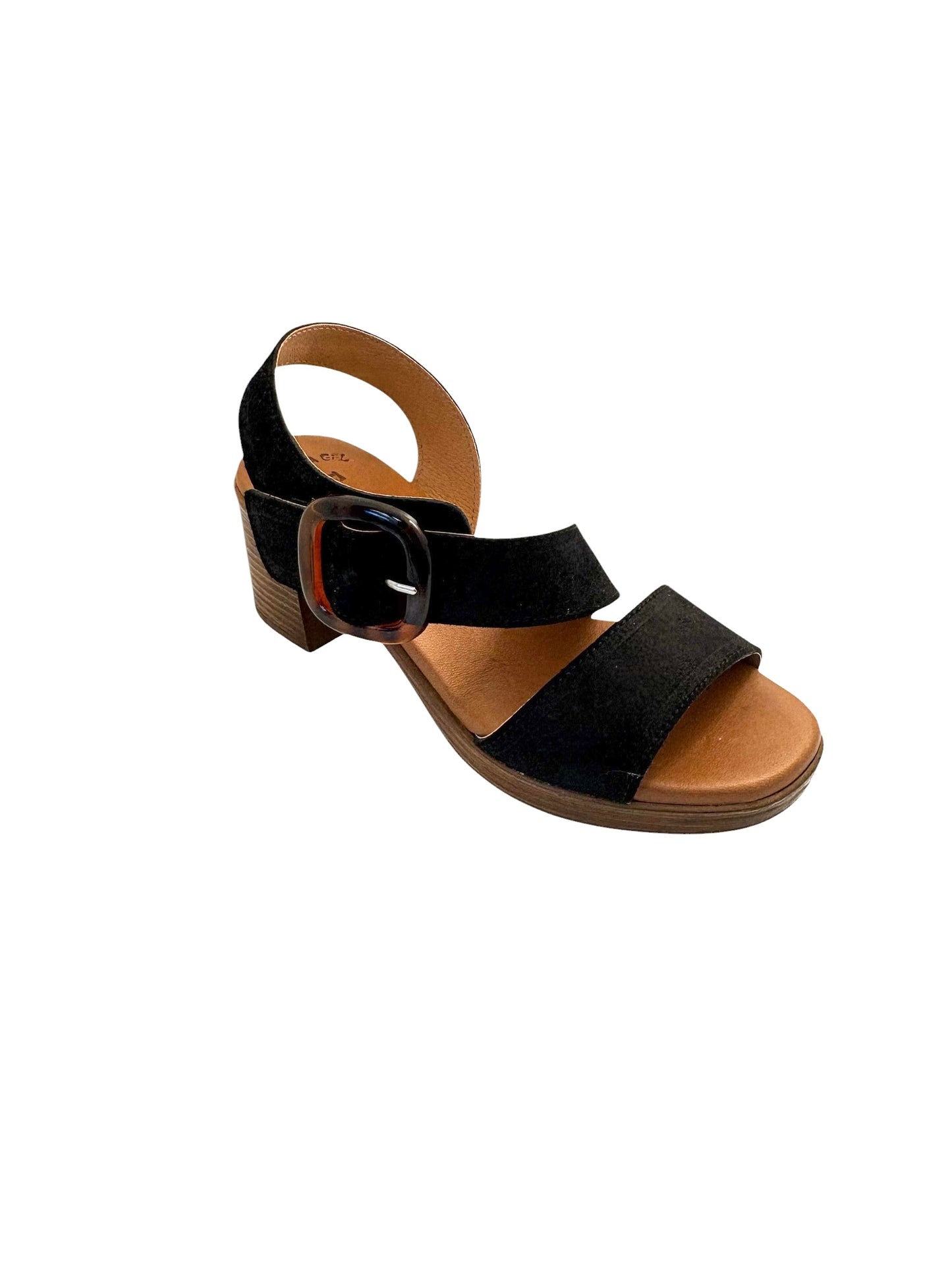 EVA FRUTOS 6620 Negro Sandales Nu pieds