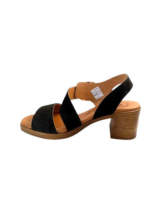 EVA FRUTOS 6620 Negro Sandales Nu pieds