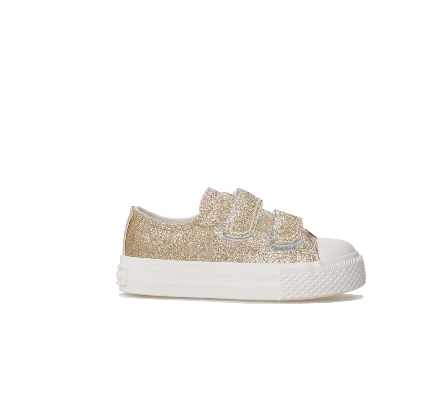Toiles/Espadrilles NATURINO AYASY Velcro Doré Basket toiles