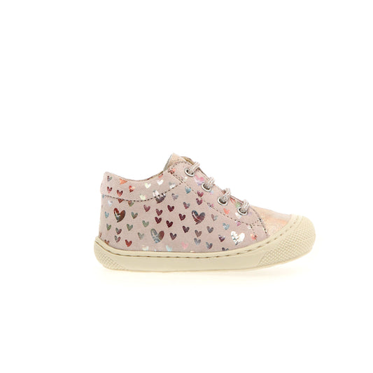 Pré marche NATURINO COCOON ZIP Cipria Coeur botillons