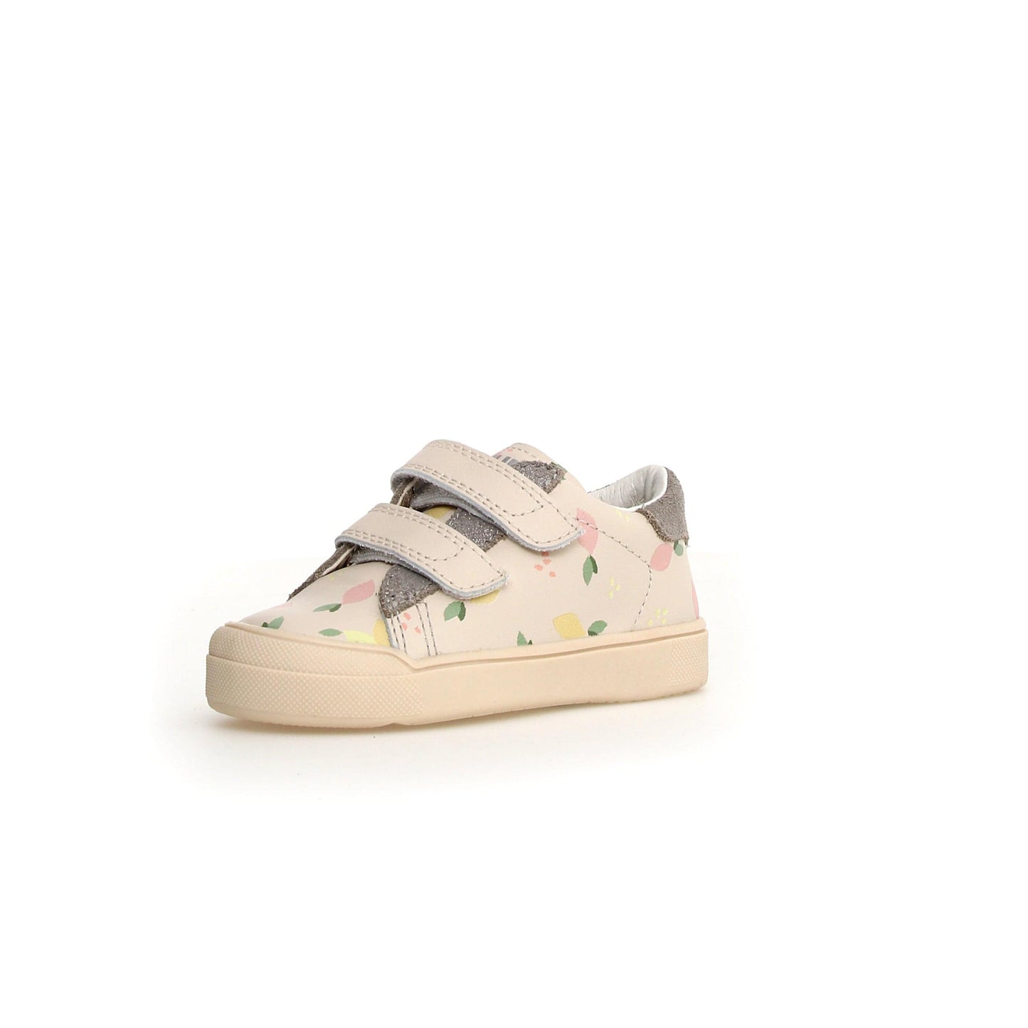 Chaussures Basses/Baskets/Sneakers NATURINO EINDHOVEN Citrus Milk Silver Baskets Cuir