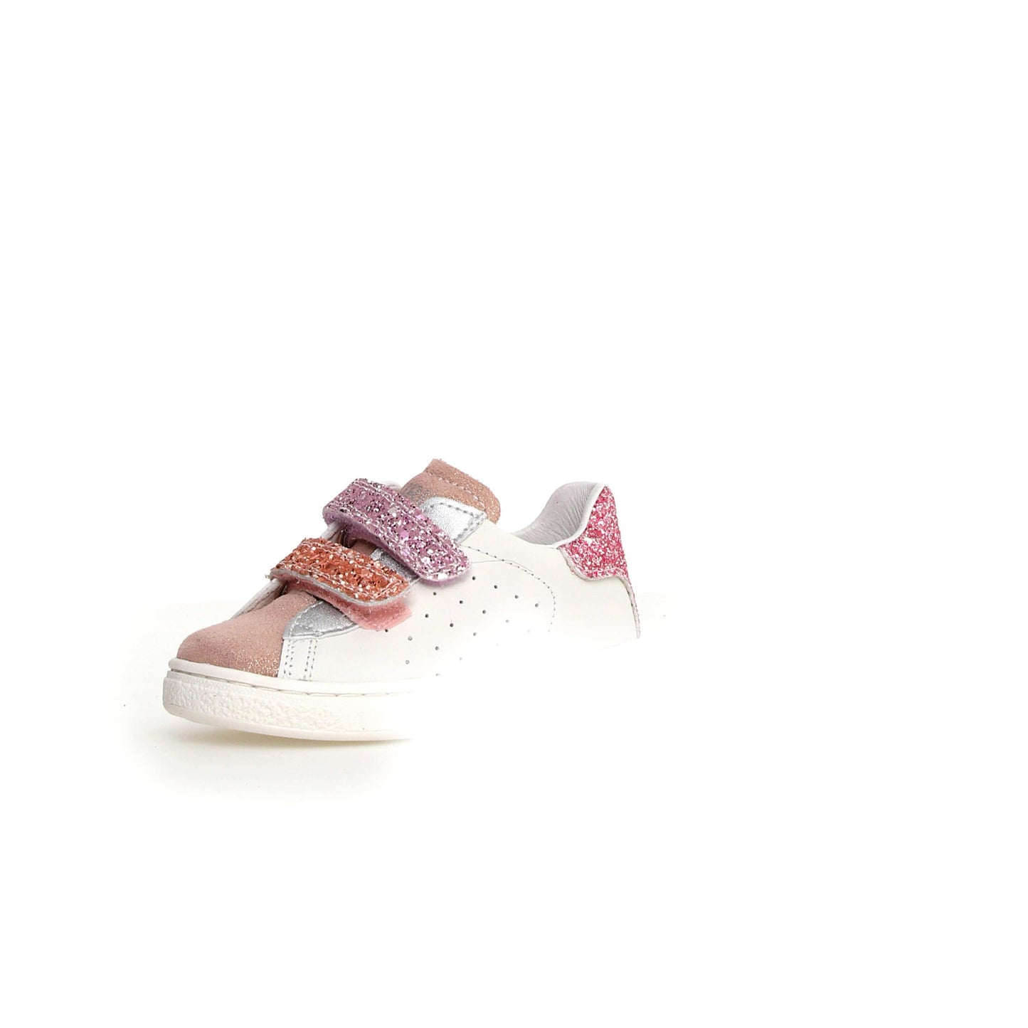 Pré marche NATURINO HASSELT Glitter White Pink chaussures Basses Baskets