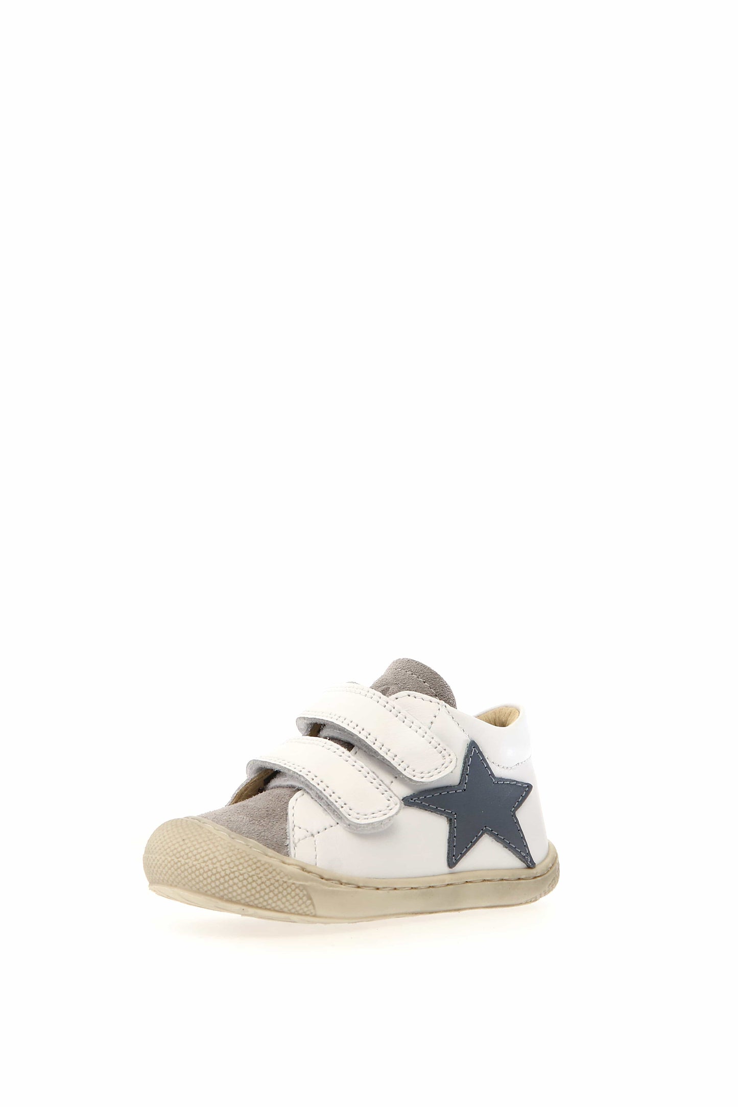 Pré marche 21 NATURINO KOLDE Velcro White Grey bottillons 15602299