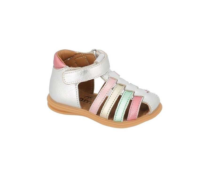 BELLAMY PAILLETTE Argent Sandales Nu Pieds