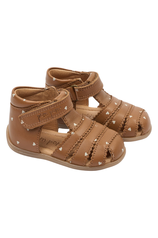 POM POM STARTER SCALLOP VL Picante Heart Sandales Nu-pieds
