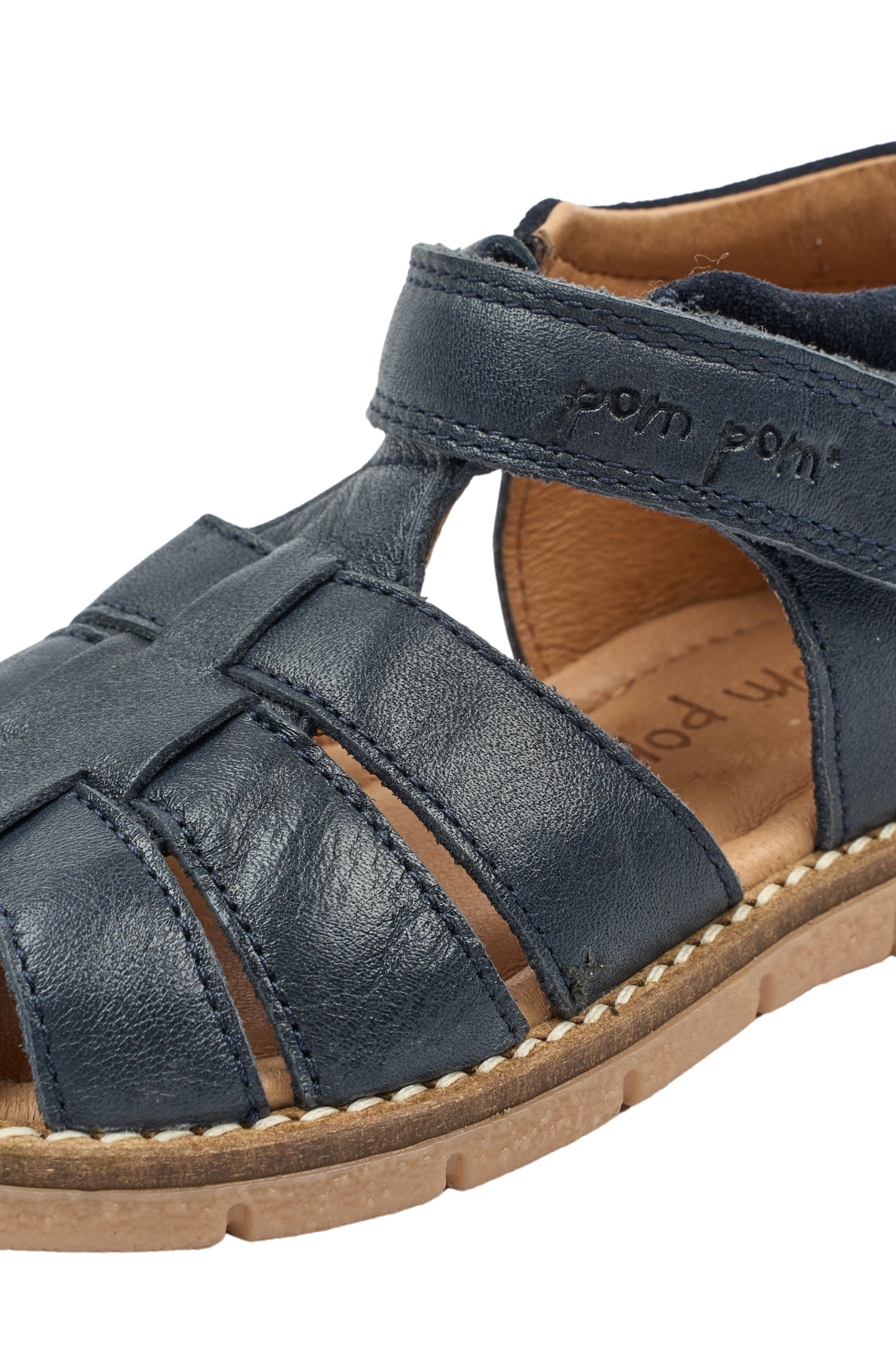 POM POM PEAK VL Navy Blazer Sandales Nu-pieds