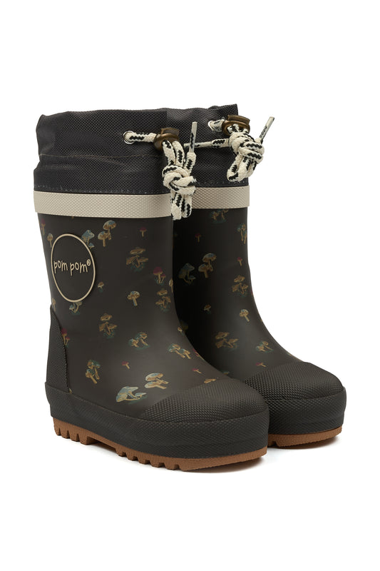 POM POM BOOTS THERMO Fungi Bottes de Pluie Chaude