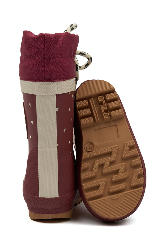 POM POM BOOTS THERMO Heart Bottes de Pluie Chaude