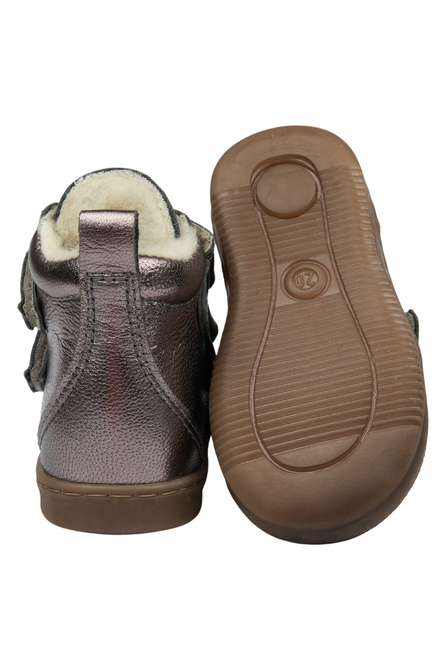 POM POM SNEAKERS WOOL BOOTY Metallic Boots