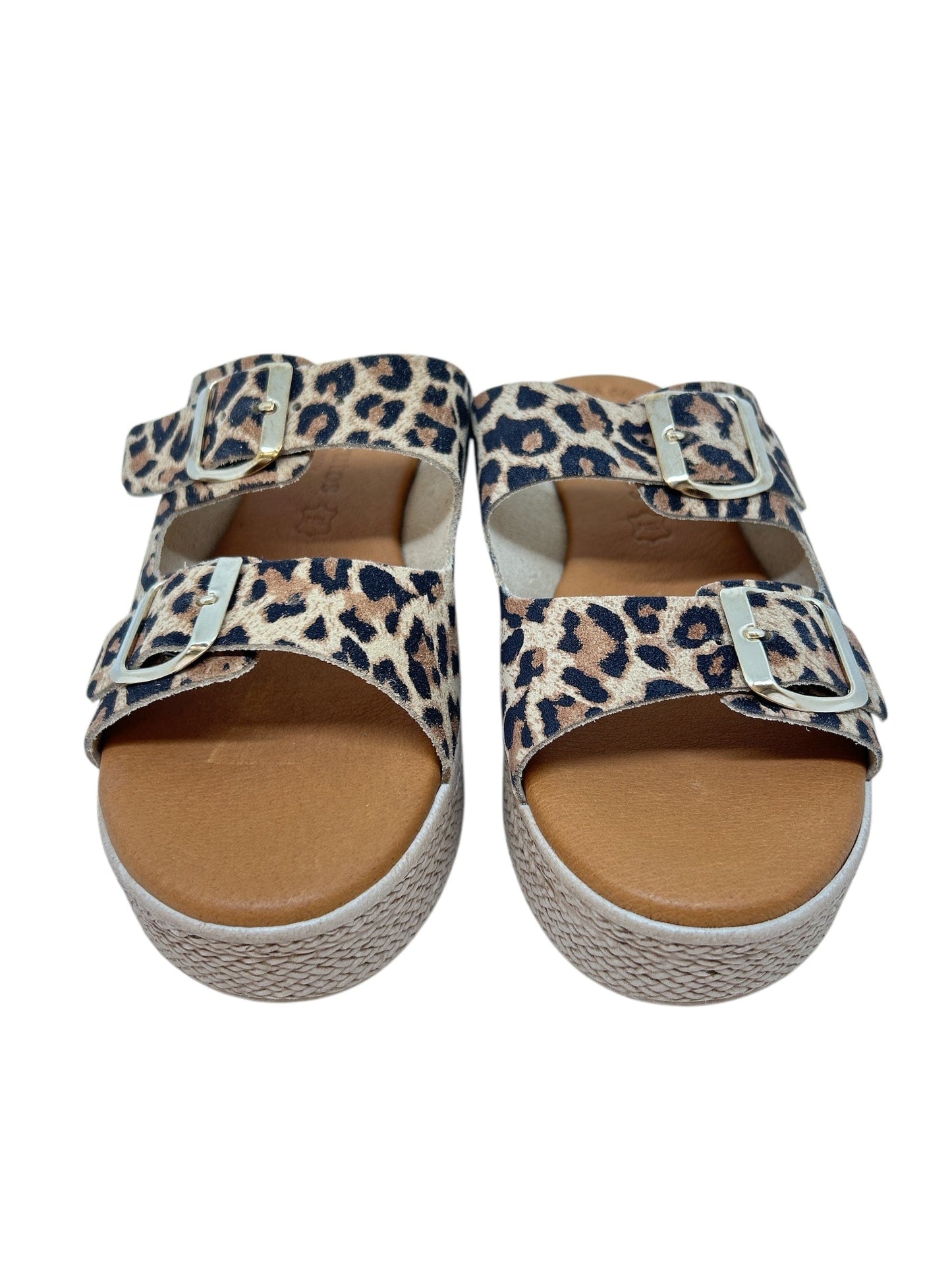 Sandales / Nu Pieds adulte EVA FRUTOS 5373 Léopard Sandales Mules