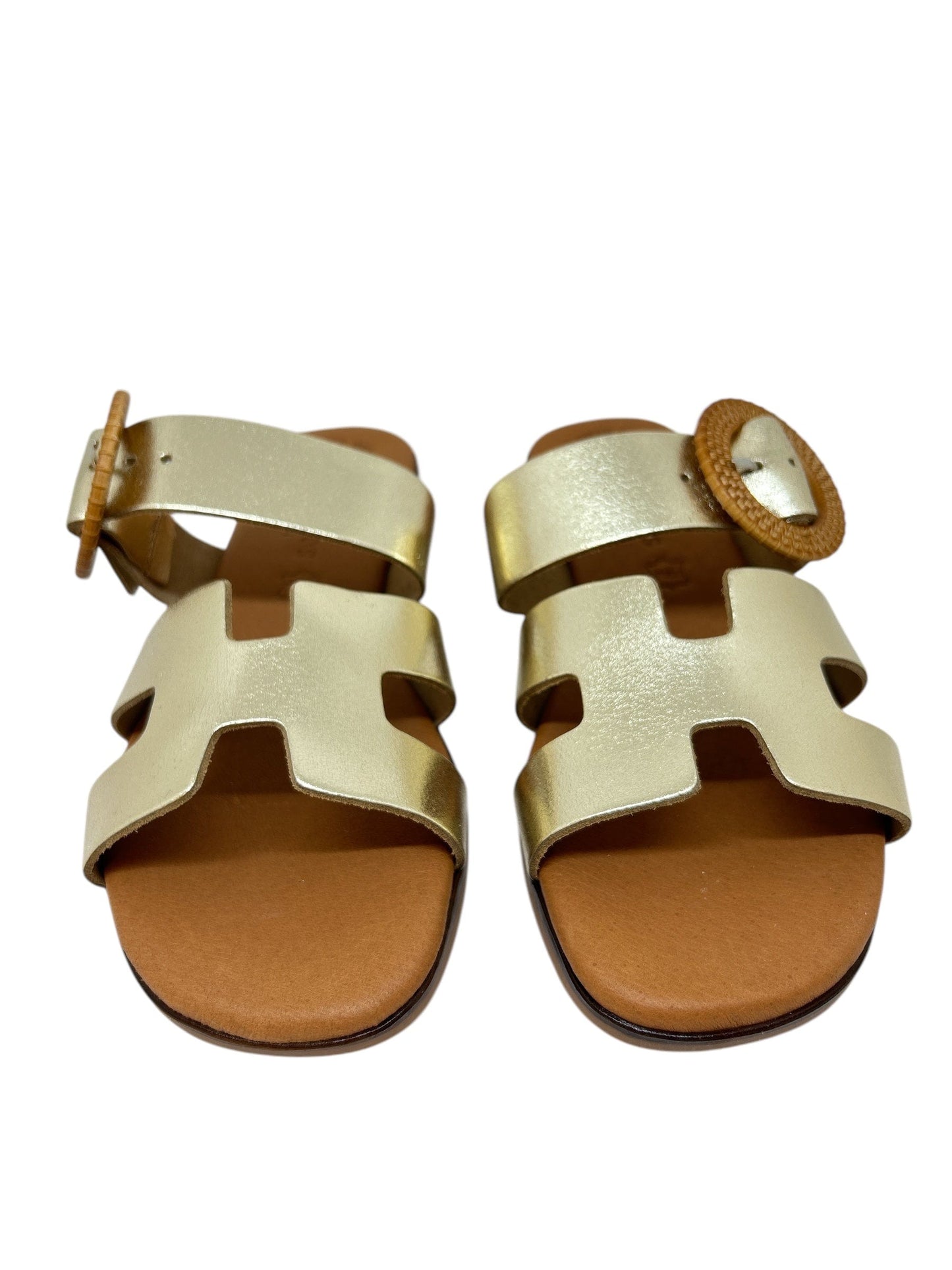 Sandales / Nu Pieds adulte EVA FRUTOS 3007 Oro Cuerda Sandales Nu pieds